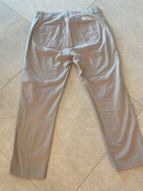 Vince Beige Cotton Linen Crop Pants Sz 6 26 Inseam
